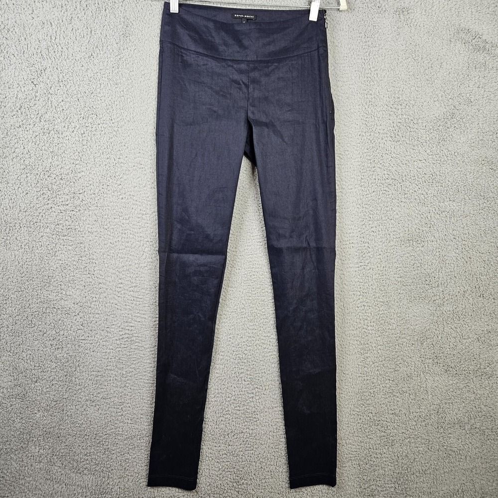 Sarah Pacini Women's Dark Navy blue Skinny casual pant Size 0